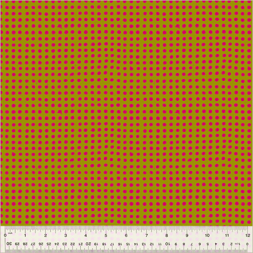 Dots, Turmeric/Dragonfruit, Ruby + Bee BLENDERS, Windham | Half Yard Listing