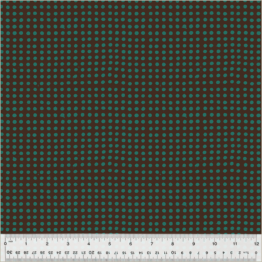 Dots, Truffle/China Blue , Ruby + Bee BLENDERS, Windham | Half Yard Listing