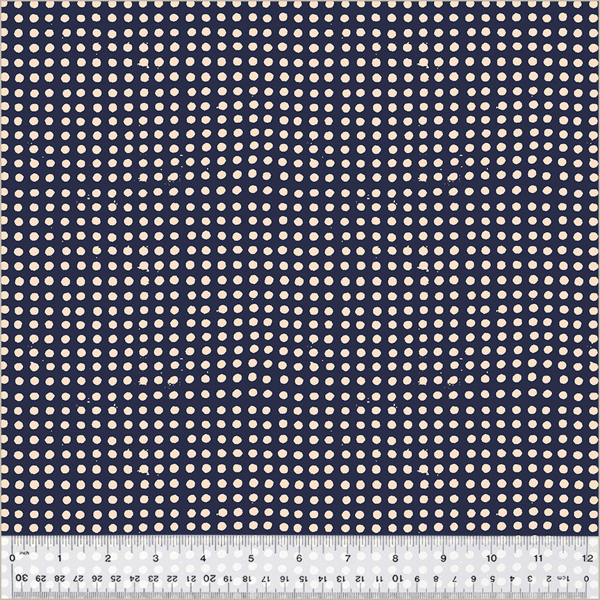 Dots, Night Sky/Blush, Ruby + Bee BLENDERS, Windham | Half Yard Listing