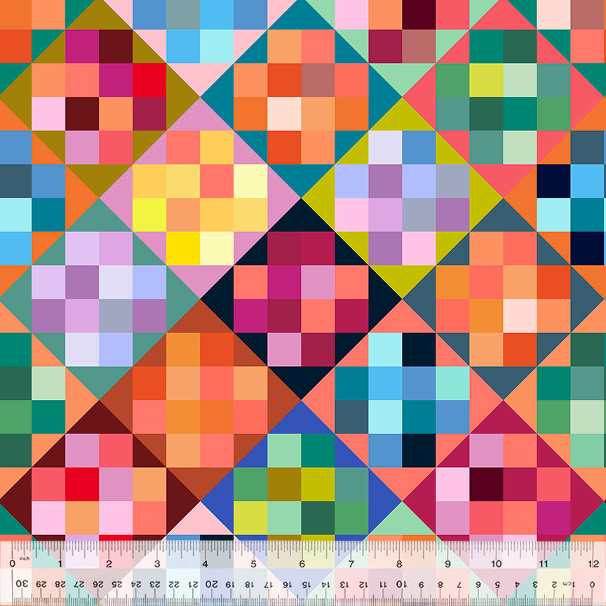 108" Colorblock, Annabel Wrigely, Wide back, Windham | Half Yard Listing