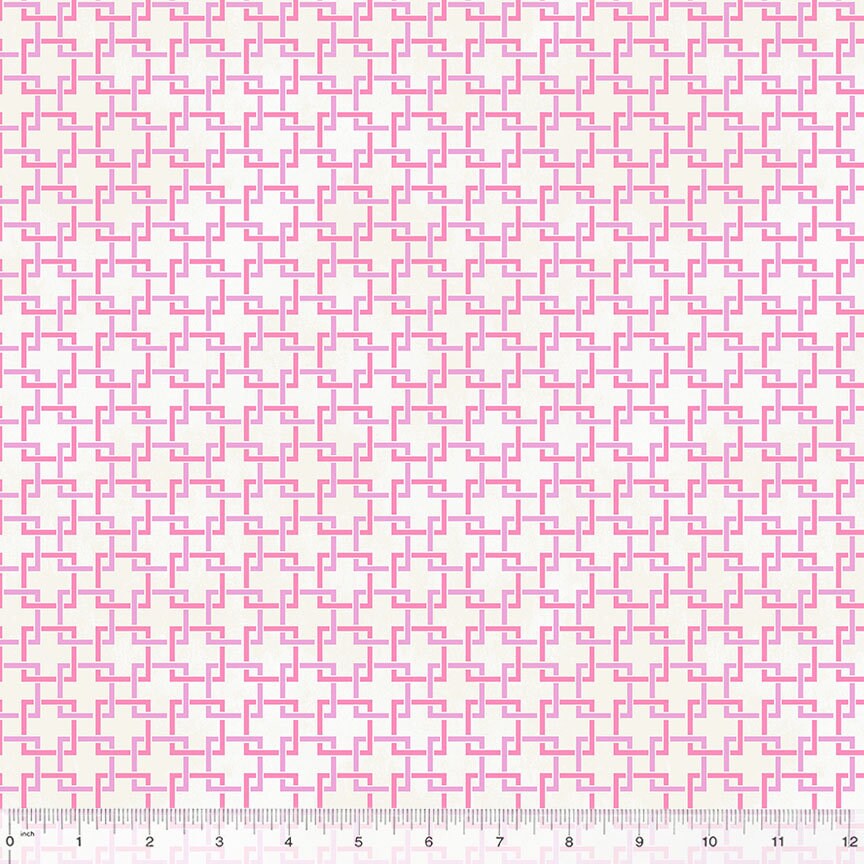 Summer Bliss, Trellis in Pink/Lilac , Windham | Half Yard Listing