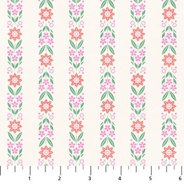 June, Floral Stripe, Figo | Half Yard Listing