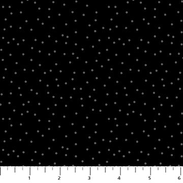 Dotty, Gray on Black, Dusk, Figo| Half Yard Listing