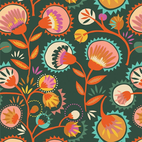 Kattaland Flora Deep from Lakelife | Half Yard Listing