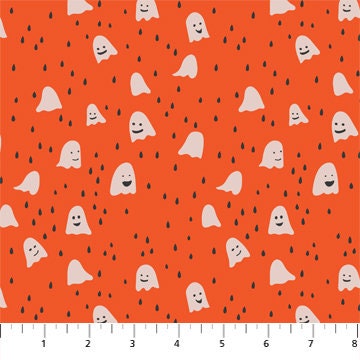 Ghost Town Orange Ghosts | Half Yard Listings