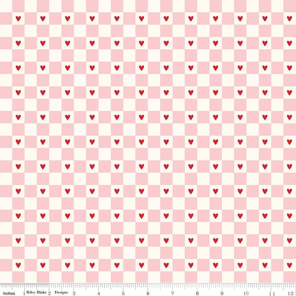 Sweetheart Checks Cream , Riley Blake | Half Yard Listing