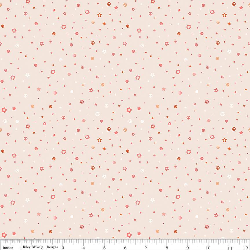 Bestie Beads in Blush , Riley Blake | Half Yard Listing