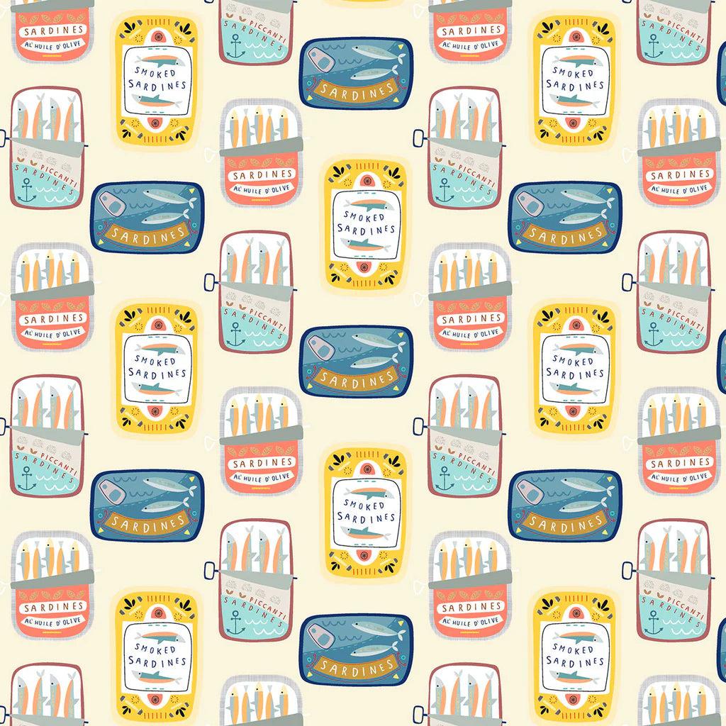 Coast, Sardines by Sally Payne, Dashwood | Half Yard Listing