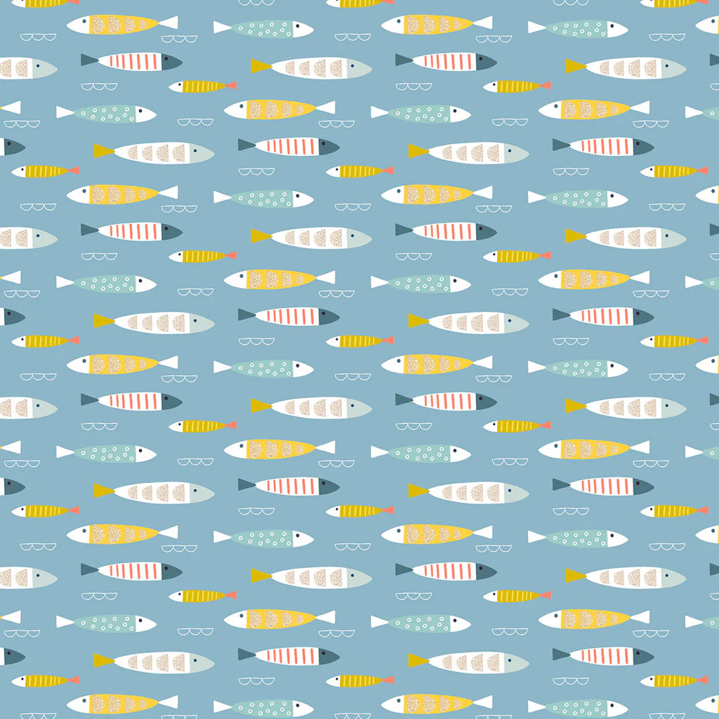 Fish , Coast, Sally Payne, Dashwood | Half Yard Listing