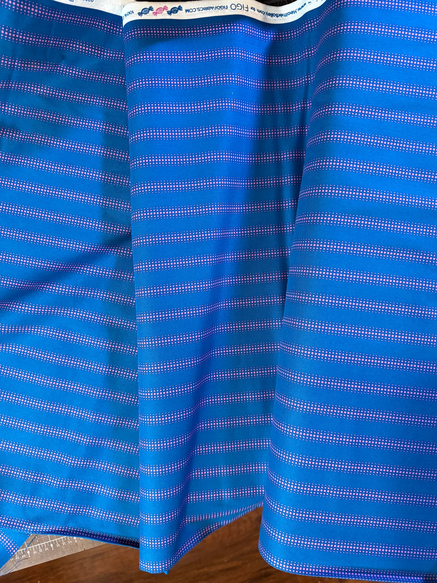* see photos * Dot Stripe in Navy, Pop Sugar, Figo | Half Yard Listing