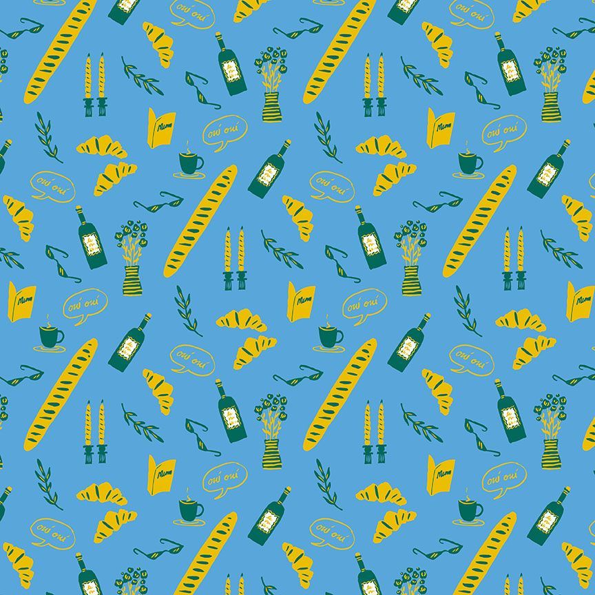 Le Bistro in Sky, Springtime in Paris, Dear Stella | Half Yard Listing