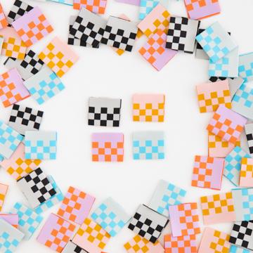 Checkers, Sarah Hearts Woven Label | Notions & Gifts