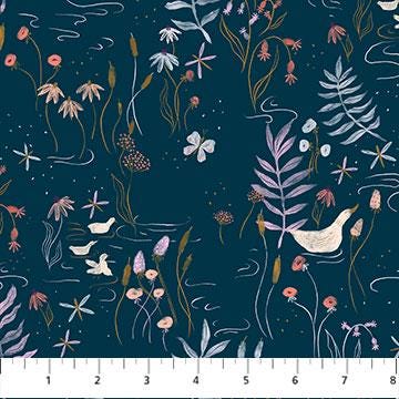 Pond in Navy, Alpine Bliss, Figo | Half Yard Listing