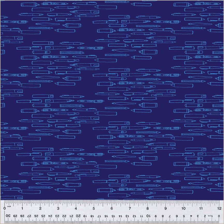 Ghost Writer in Ballpoint, Pen Pals, Windham | Half Yard Listing