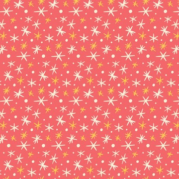 First Flurries in Red , Bright Holiday, Cloud 9, Organic Cotton| Half Yard Listing