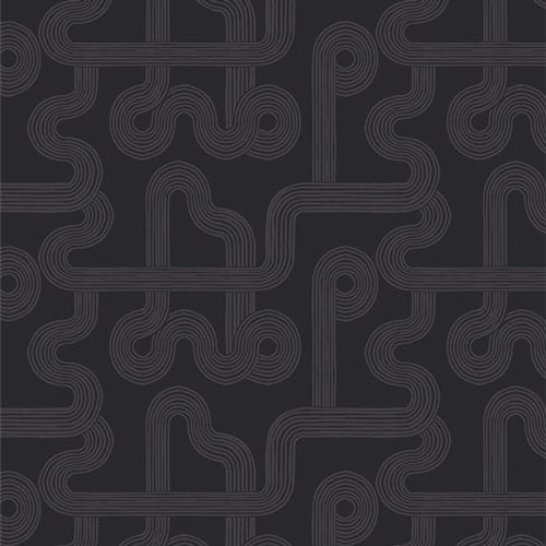 Winding Course Black, Duality Fusion, AGF |Half Yard Listings