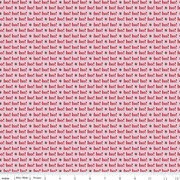 Holly Holiday Greeting Pink | Half Yard Listing