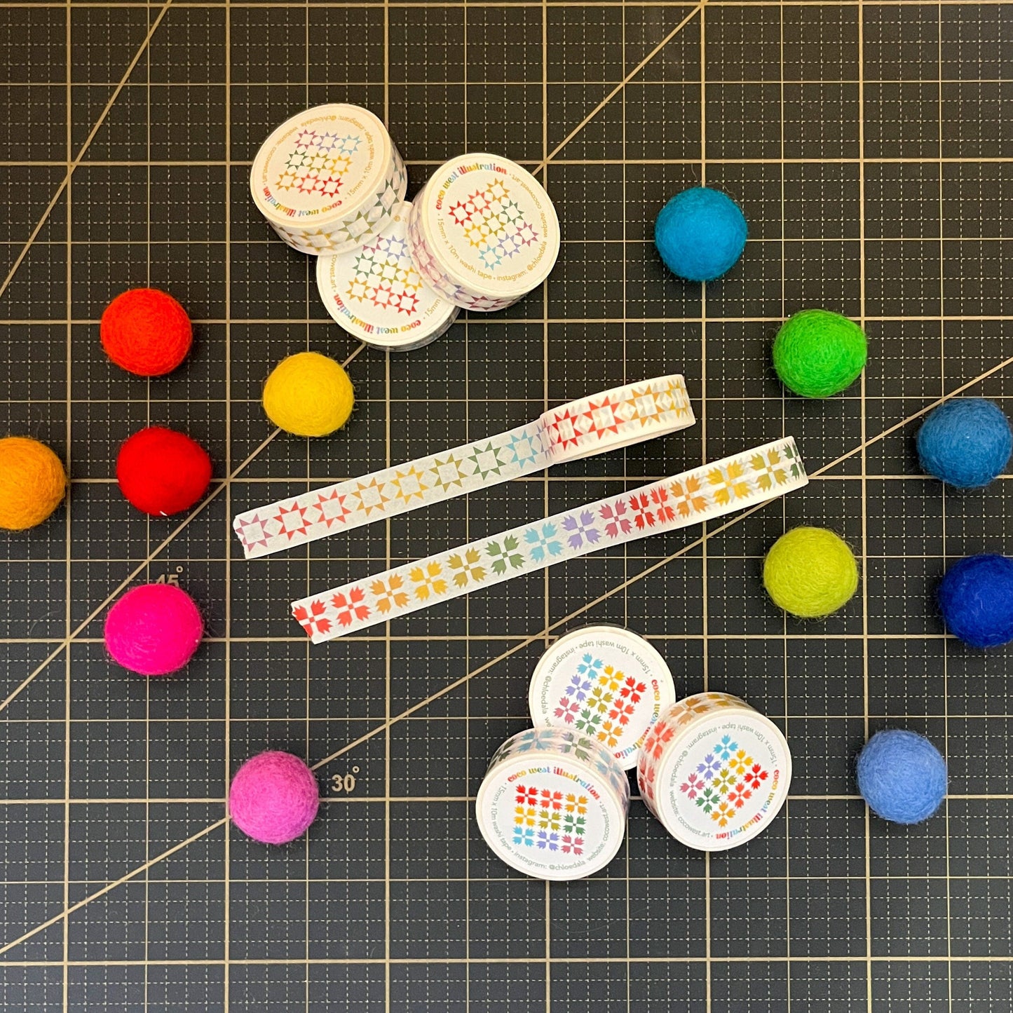 Rainbow Bear Paw Washi Tape | Gifts