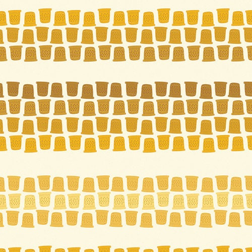 Thimble Lane, Gold | Sew Obsessed | Half Yard Listing