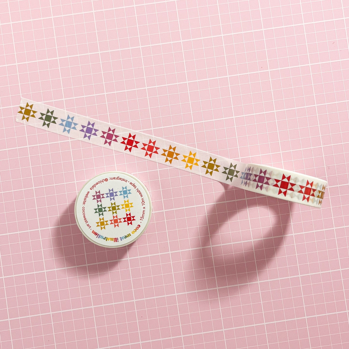 Ohio Star Washi Tape | Coco West Illustrations | Gifts