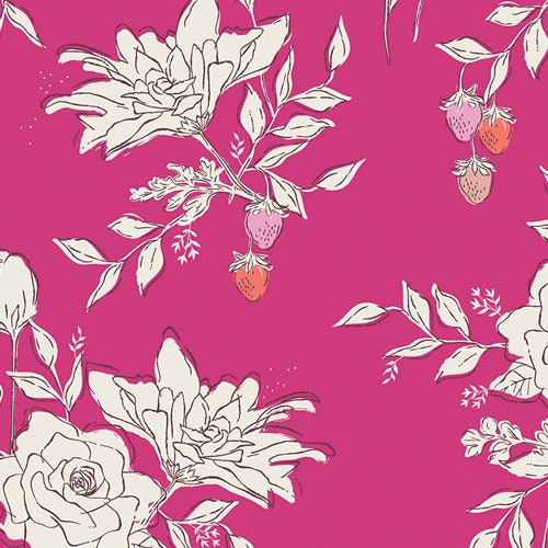 Pastoral Magenta , Sonata, Amy Sinibaldi | Half Yard Listing