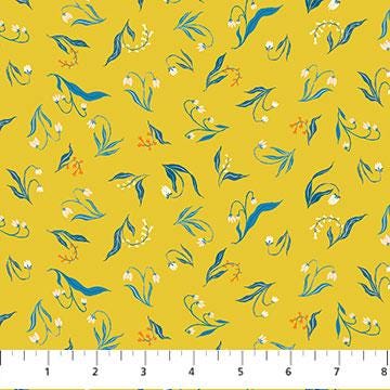 Wildflower in Yellow, Alpine Bliss, Figo | Half Yard Listing