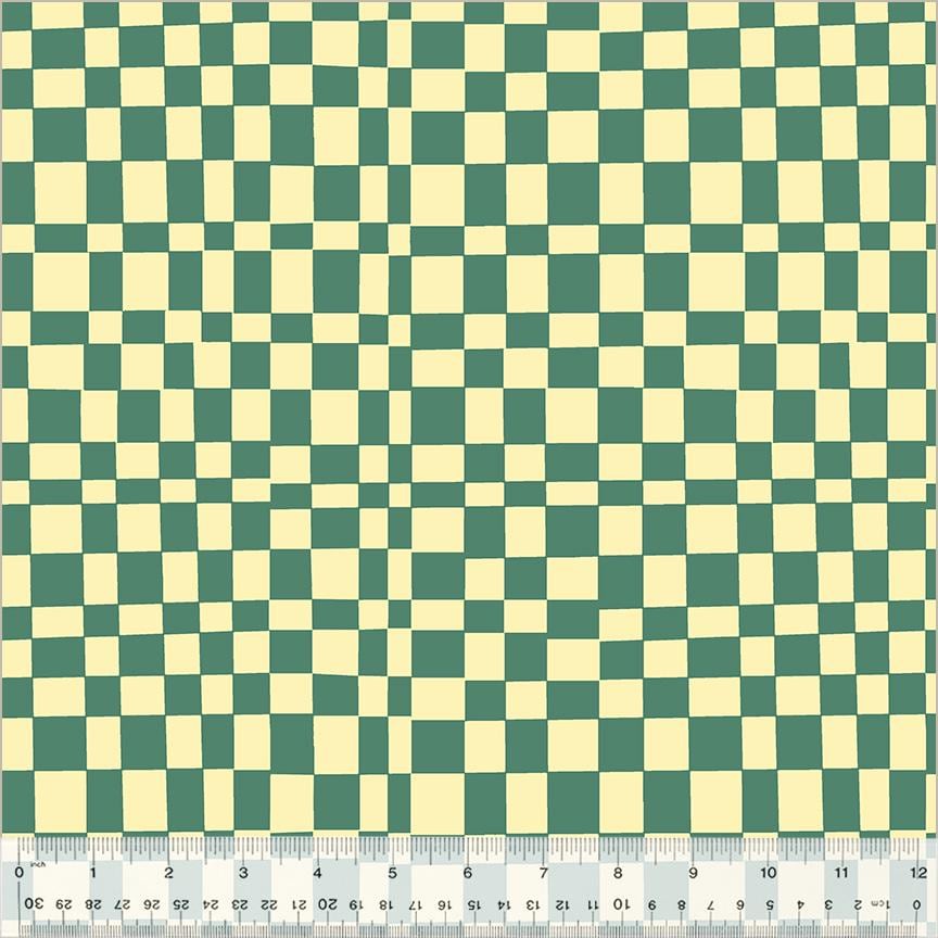 Checker, Kaleidoscope, Agave/Vanilla Custard | Half Yard Listing