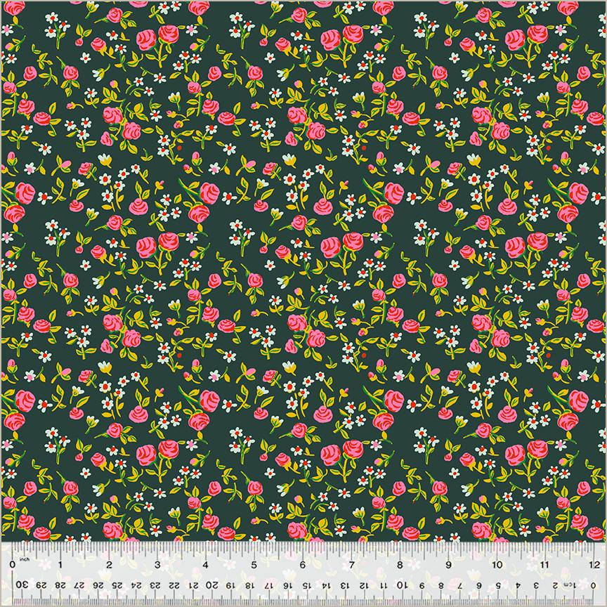 Mousy Floral, Pasture, Heather Ross By Hand | Half Yard Listing