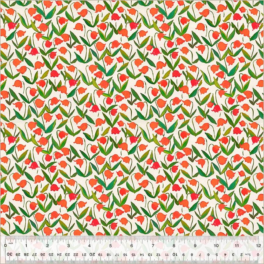 Flowerbed, Cotton, Heather Ross By Hand | Half Yard Listing