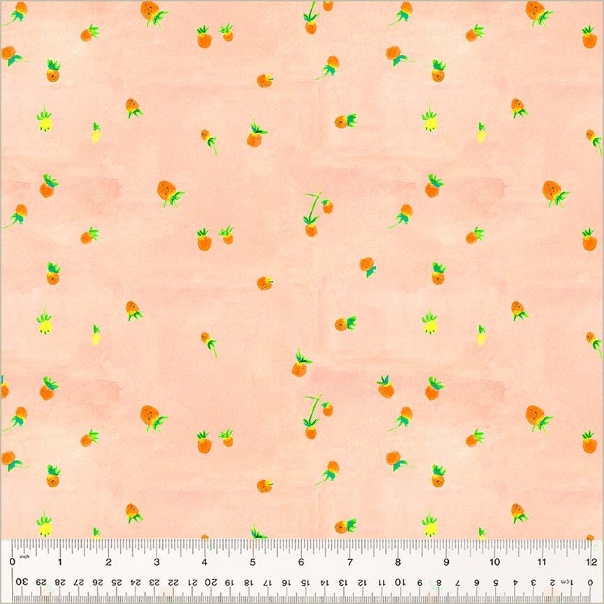 Wild Strawberries, Blush, Heather Ross By Hand | Half Yard Listing