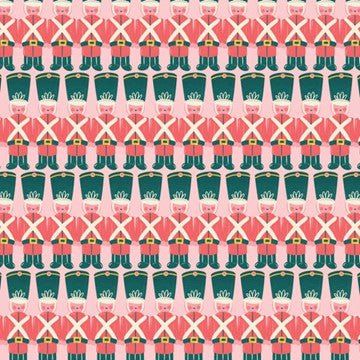 Heirloom Toy Soldiers, Bright Holiday, Cloud 9, Organic Cotton| Half Yard Listing