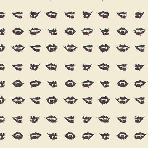 Fangtastic Lips, Sweet and Spookier, AGF | Half Yard Listings