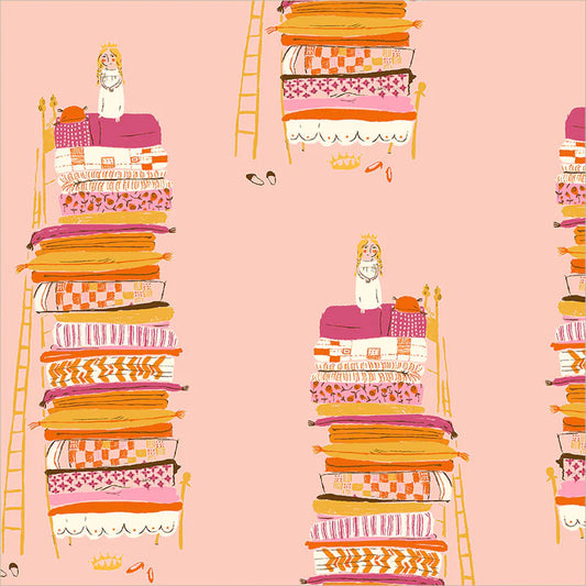 PREORDER: Princess and The Pea, Pink, Heather Ross Favorites | Half Yard Listing