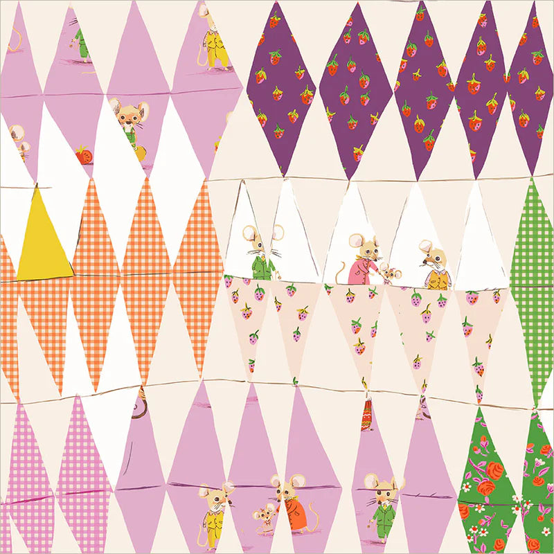 Trixie Collage, Blush, Heather Ross Favorites | Half Yard Listing