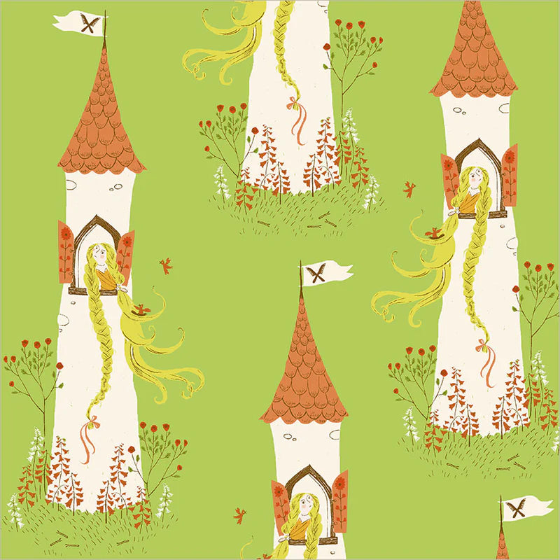 PREORDER: Rapunzel in Green, Heather Ross Favorites | Half Yard Listing