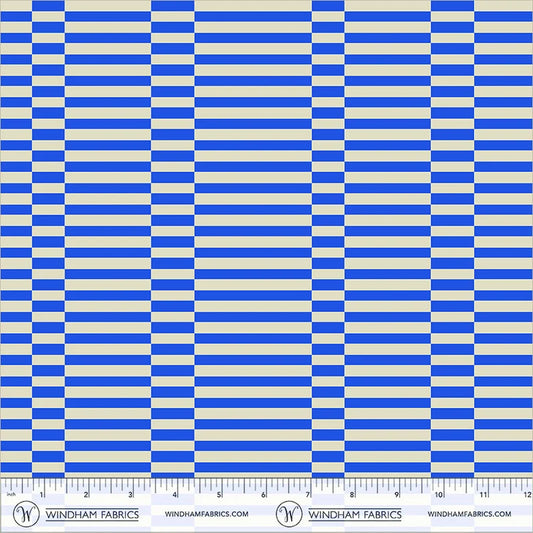 *PREORDER* Broken Stripe, Cobalt, Annabel's Blenders, Windham | Half Yard Listing
