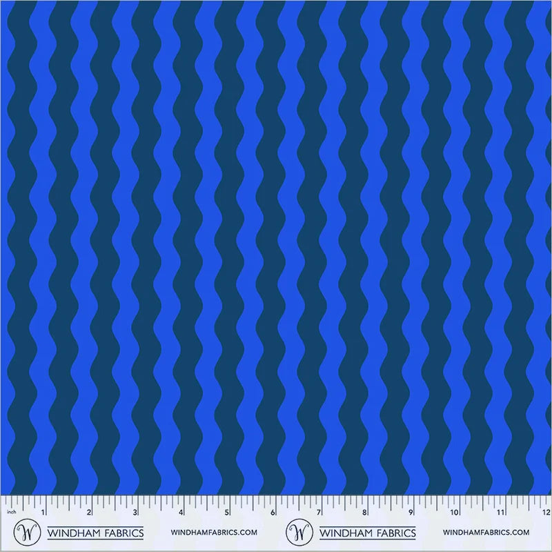 *PREORDER* Waves, Cobalt, Annabel's Blenders, Windham | Half Yard Listing