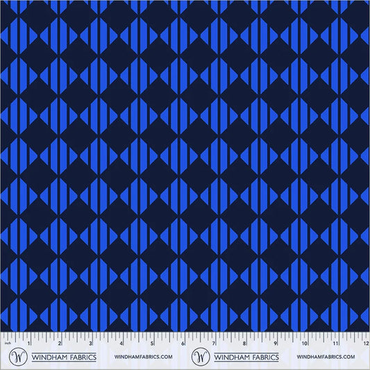 *PREORDER* Checker, Deep Blue, Annabel's Blenders, Windham | Half Yard Listing