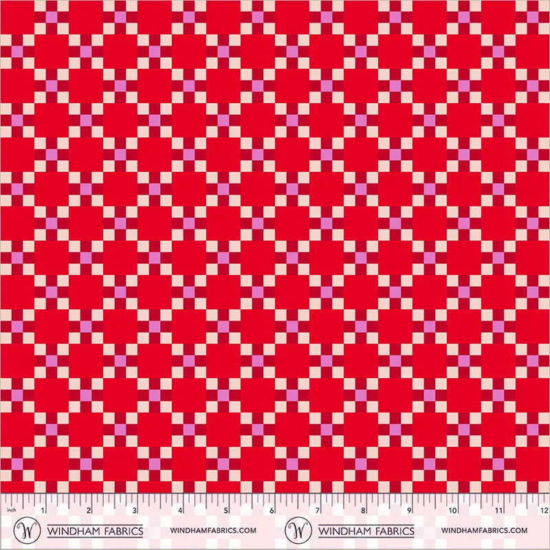 *PREORDER* Picnic, Red/Pink, Annabel's Blenders, Windham | Half Yard Listing