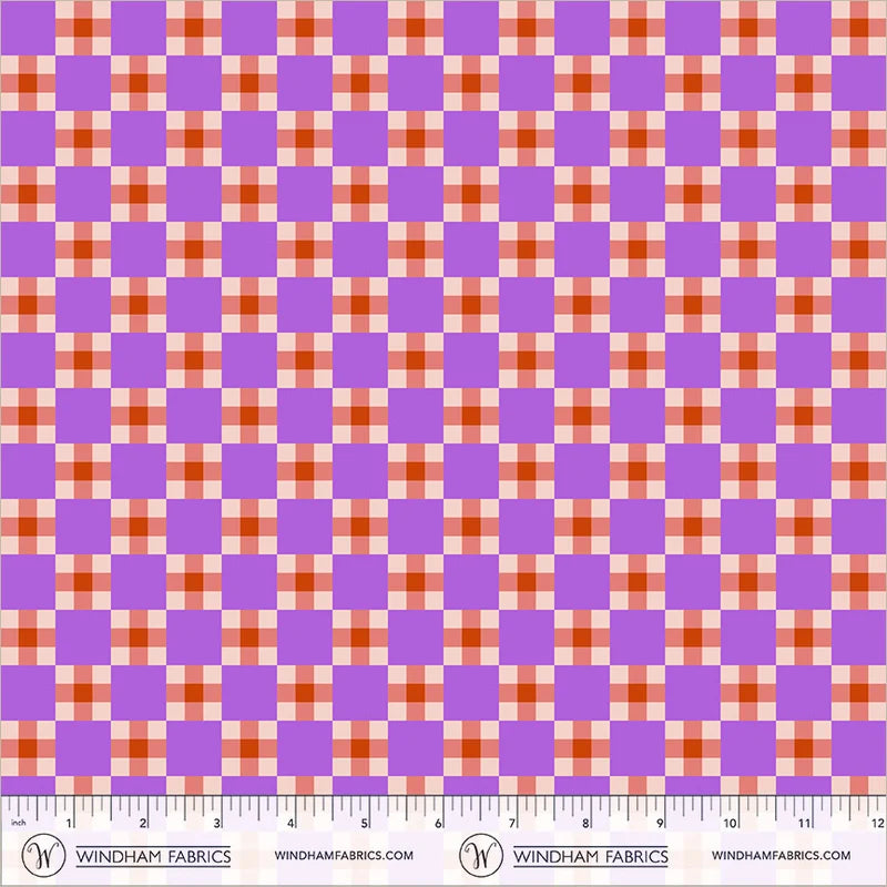 *PREORDER* Picnic, Coral/Lilac, Annabel's Blenders, Windham | Half Yard Listing