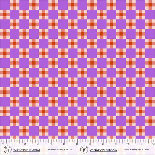 *PREORDER* Picnic, Coral/Lilac, Annabel's Blenders, Windham | Half Yard Listing