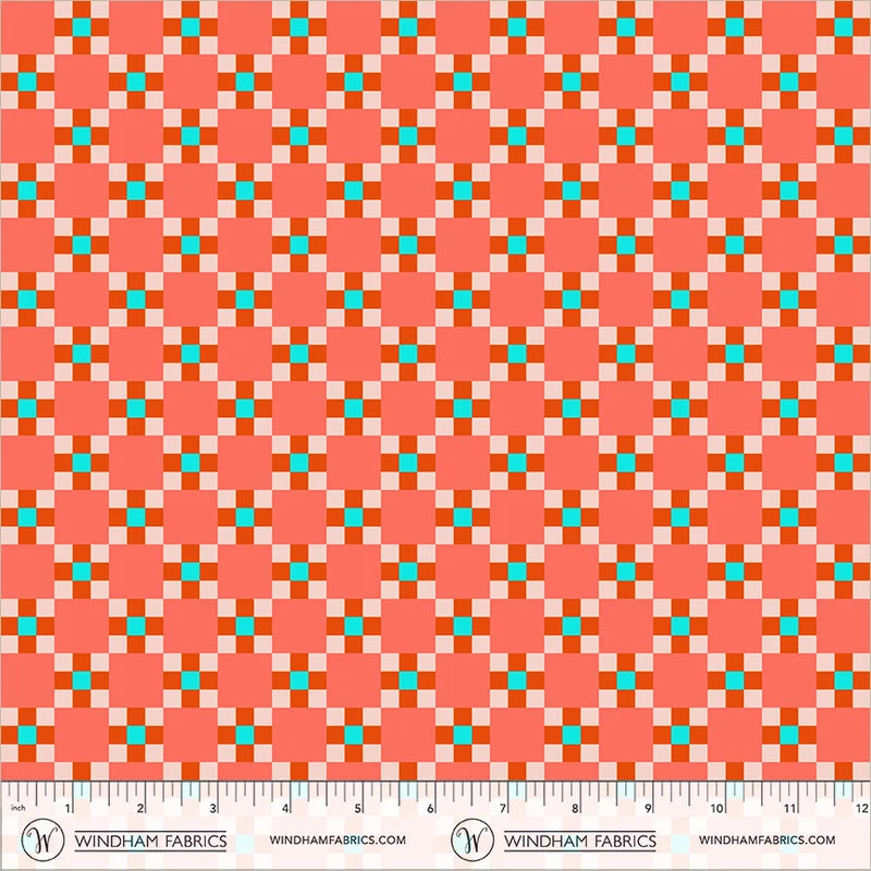 *PREORDER* Picnic, Deep Orange, Annabel's Blenders, Windham | Half Yard Listing