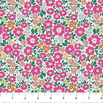 Meadow in Pink, Pocket Posies, Figo | Half Yard Listing