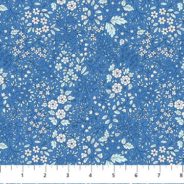 Prairie in Blue, Pocket Posies, Figo | Half Yard Listing