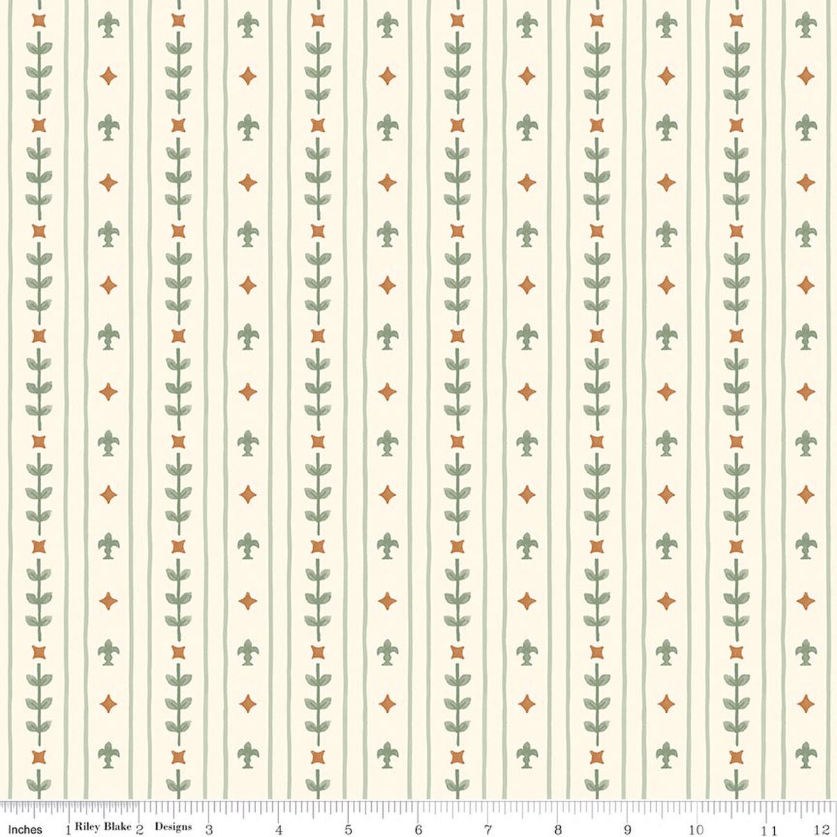 Royal Stripe in Sand, Faraway Kingdom, Riley Blake | Half Yard Listing
