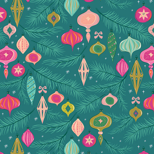 Jingle All The Way in Spruce, Christmas in Color, AGF | Half Yard Listing