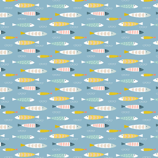 Fish , Coast, Sally Payne, Dashwood | Half Yard Listing