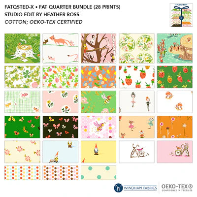 Studio Edit 28 pc., Heather Ross, Windham | Fat Quarter Bundle