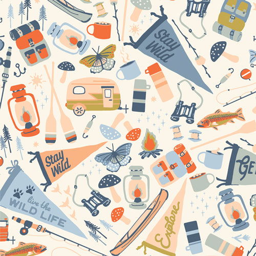 Jamboree, Happy Camper, Maureen Cracknell,  AGF | Half Yard Listing
