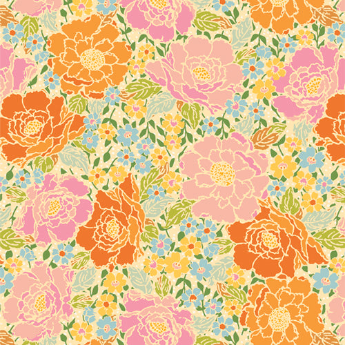 Wood Rose Garden, Marigold, Maureen Cracknell, AGF | Half Yard Listing